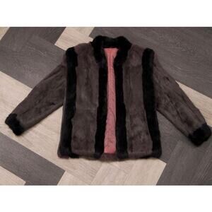 Vintage Grey Fur Coat